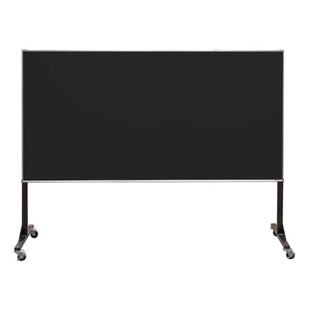 United Visual Products Sliding Door Wood Corkboard, 60"x36", Ligh, UV9004OCS-LTOAK-RUBBER UV9004OCS-LTOAK-RUBBER